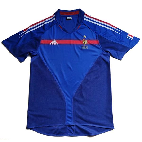 France home retro soccer jersey maillot match men's 1st sportwear football shirt 2004